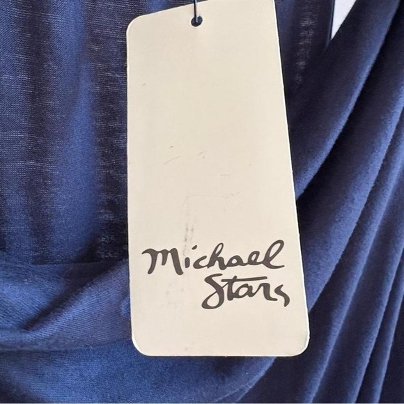 Micheal Stars NWT Women's Eve Cowl Neck Tank. Navy/Admiral.‎ Size XS - Picture 6 of 6